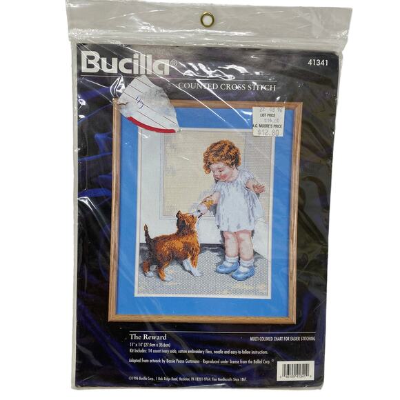 Bucilla The Reward Cross Stitch Complete Kit 11" x 17" - Picture 1 of 4
